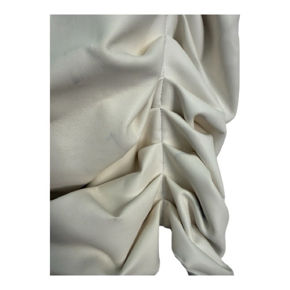 Cindy Dress in Ivory Leather XL - Picture 3 of 6